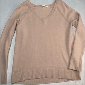 GAP Pink Waffle Knit Sweater Womens Size S